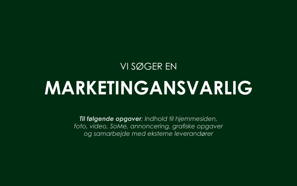Vi søger en marketingansvarlig