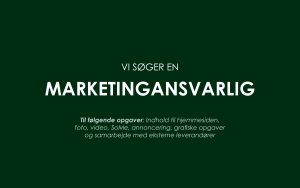 Vi søger en marketingansvarlig